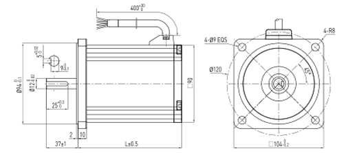 MPB104 - BLDC Parallel Shaft Gearmotor