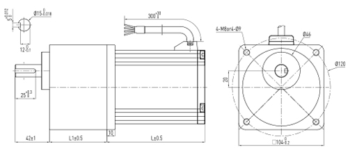 MPB104 - BLDC Parallel Shaft Gearmotor gearbox