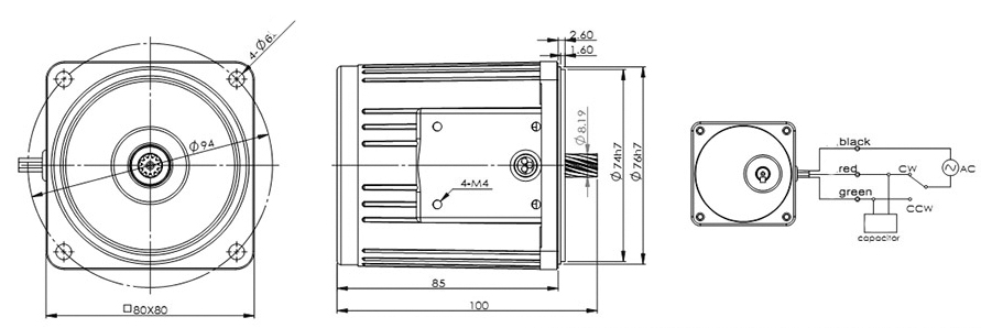 MC80 Permanent Split Capacitor Motor