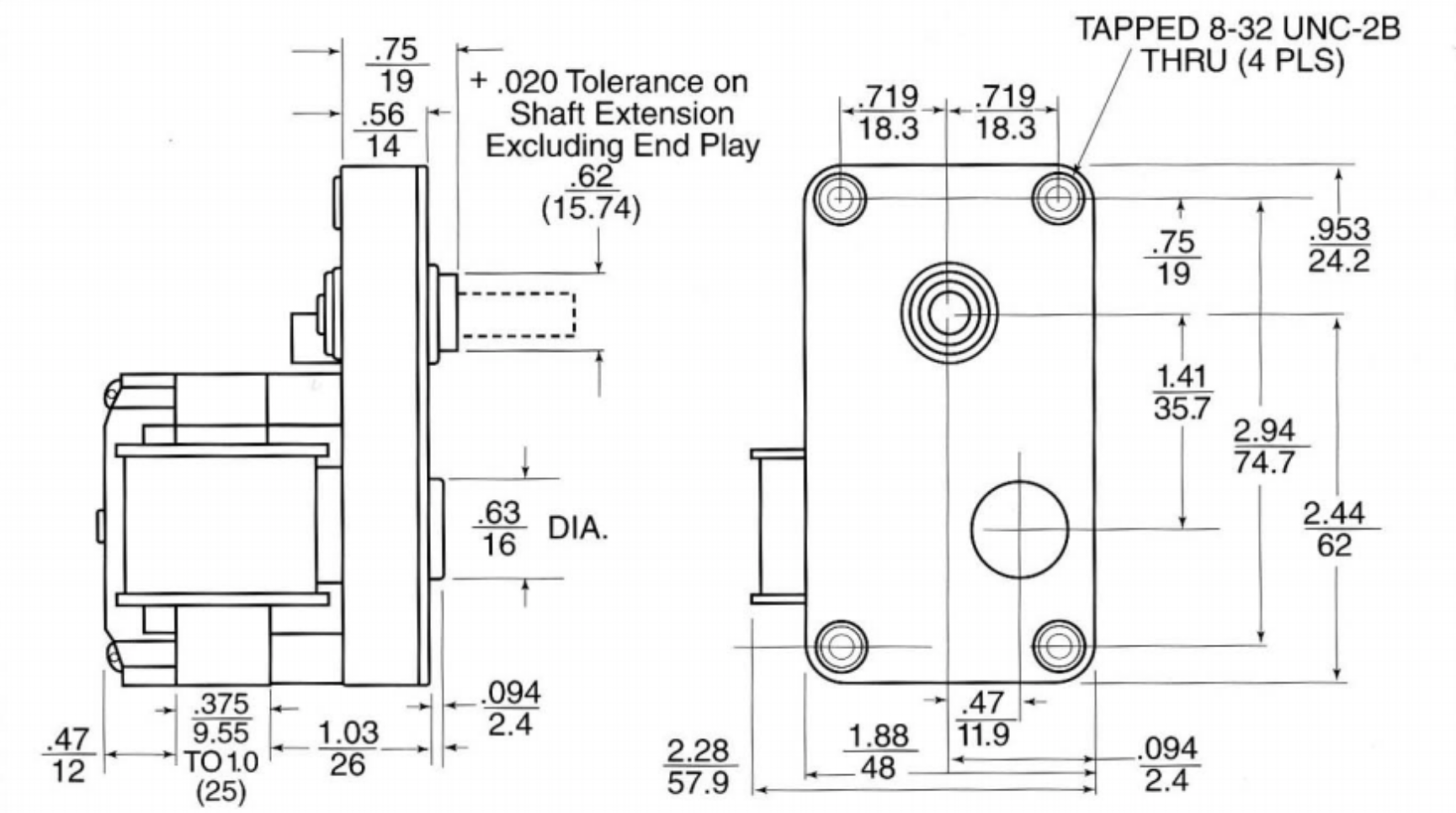 STM - AC Shaded Pole Gearmotor